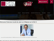 Tablet Screenshot of opticlibre.com